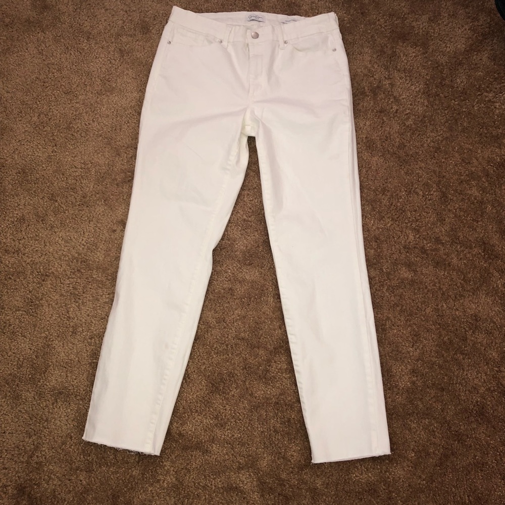 Jessica Simpson white jeans